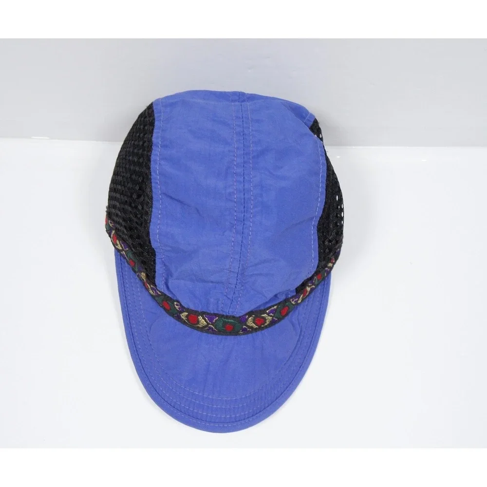 Vintage REI Hat Kids Purple Black Mesh Outdoors Made in USA OSFA